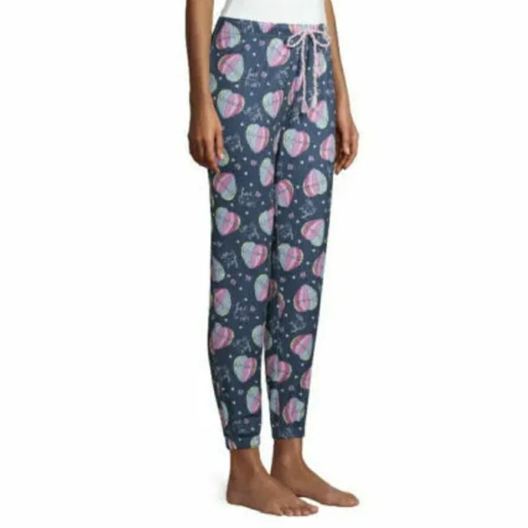 briefly stated Other - Briefly Stated Women’s Hot Air Balloon Love  Jogger Sleep Pants Blue L (12/14)